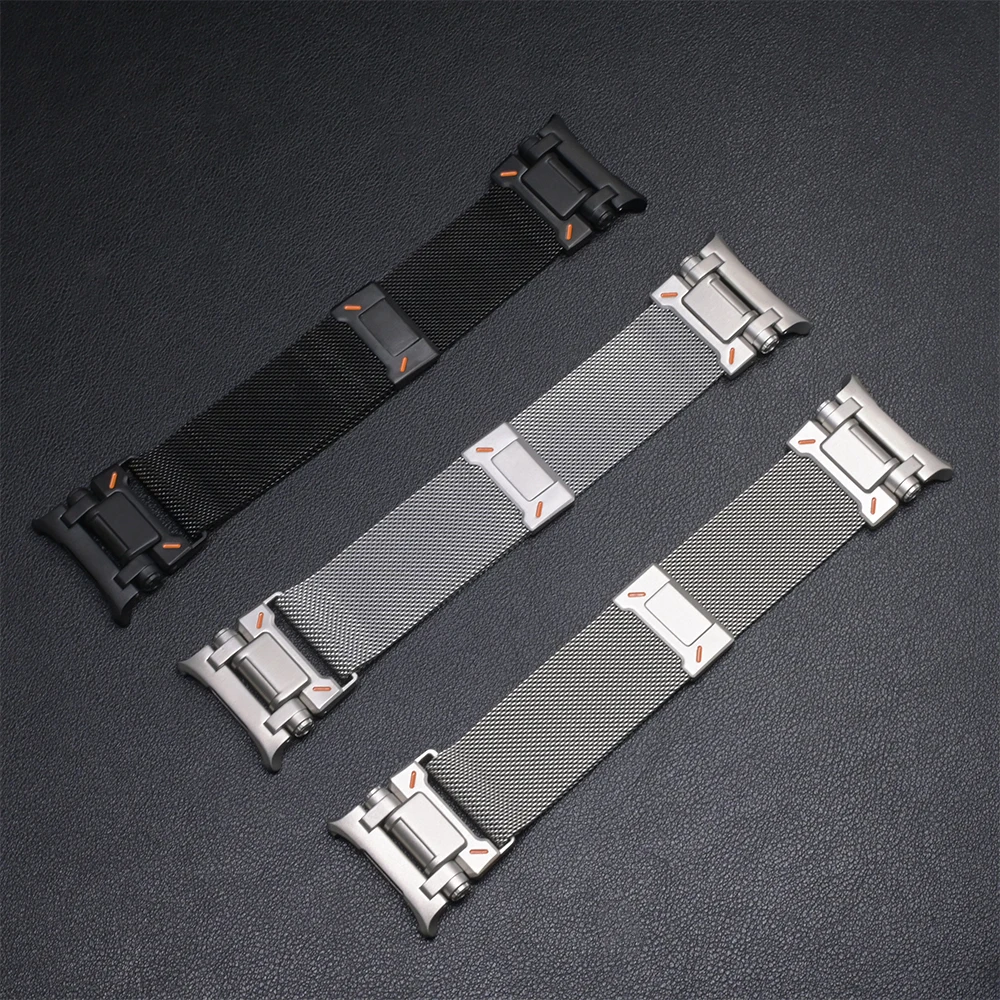 سوار ميلانو مغناطيسي فاخر لساعة سامسونج جالاكسي الترا 7 47 ملم لساعة سامسونج جالاكسي الترا 47 ملم حزام الأعمال