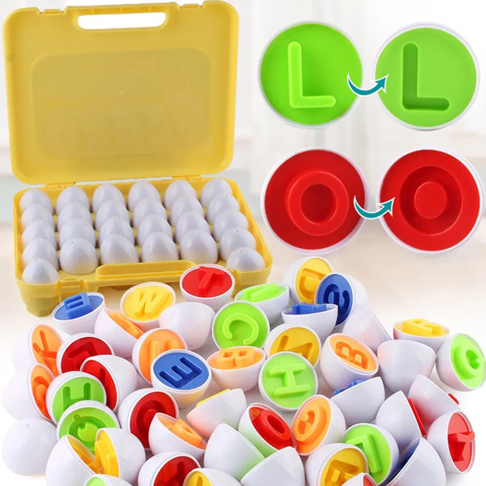 12Pcs Numbers Matching Egg Colorful Educational Puzzle Set Creative Math Game for Kids Early Learning Development