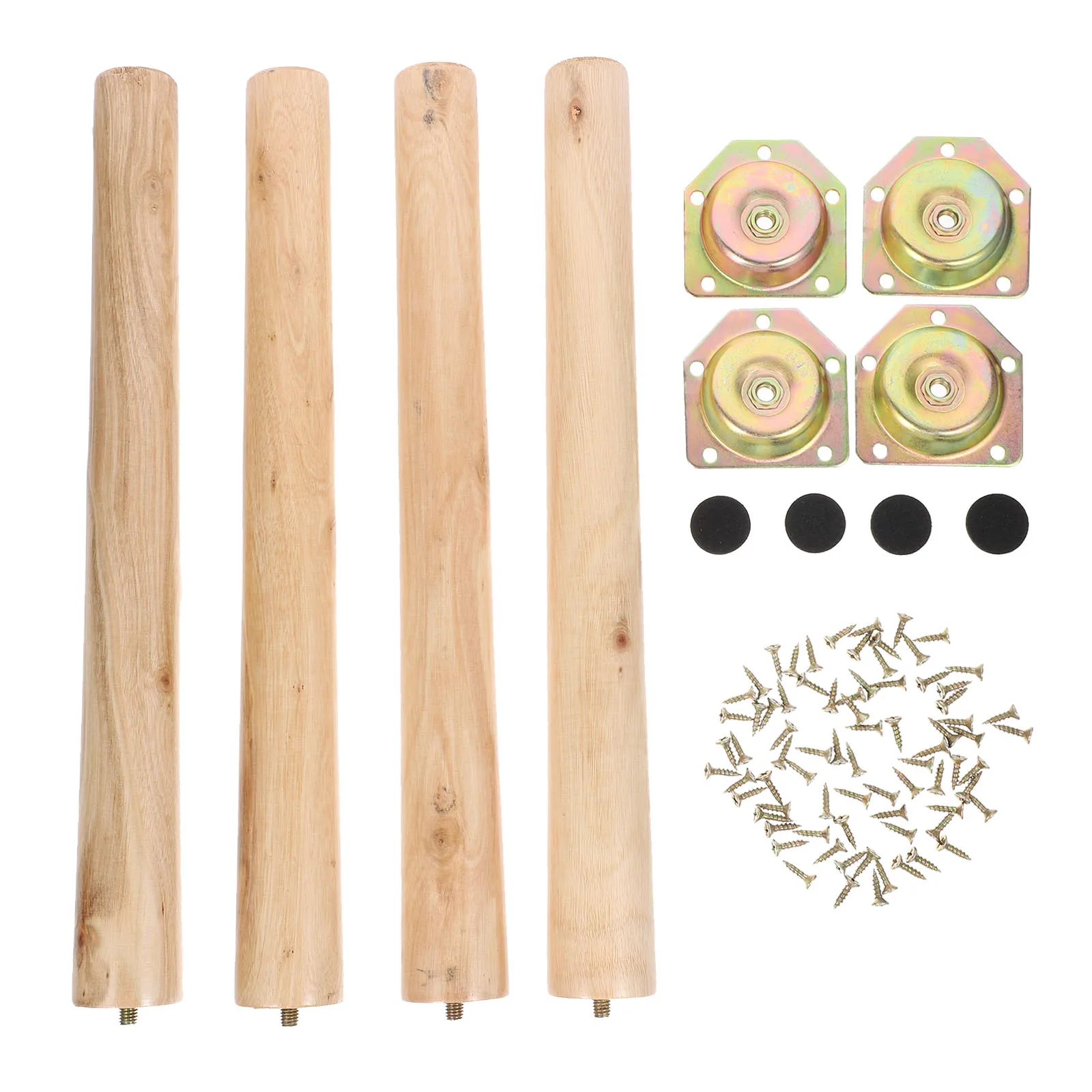 

4 set Wooden Furniture Feet 4 Sets Tischfuss Parts Coffee Schrank Legs For Table Bench Cabinet Sturdy Durable Beautiful Texture