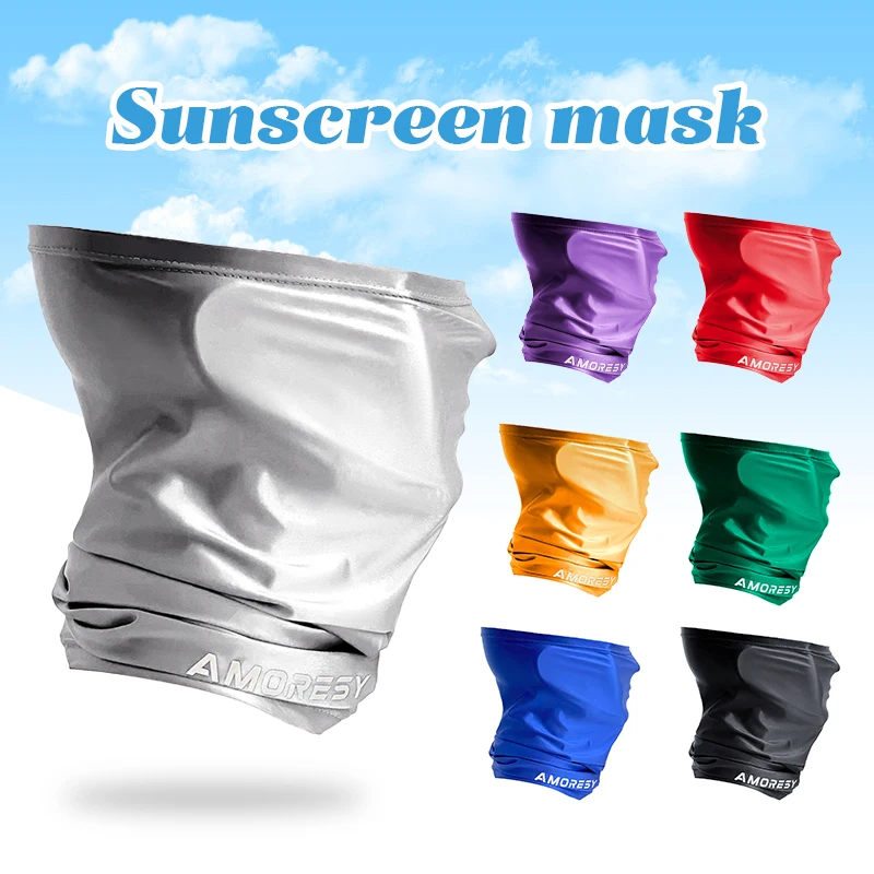 Sun Protection Mask Full Face Ice Silk Stretch Luster Breathable Headband Scarf Cover Outdoor Motorcycle Fishing Riding Mask