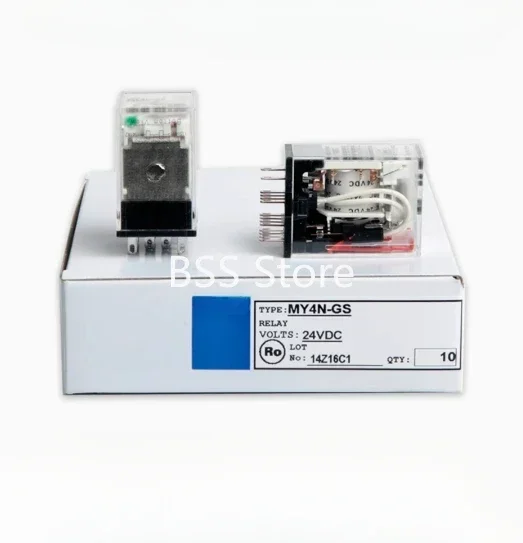 MY2N-GS MY4N-GS DC12V DC24V AC24V AC110V AC220V Small Intermediate Relay Module Sensor