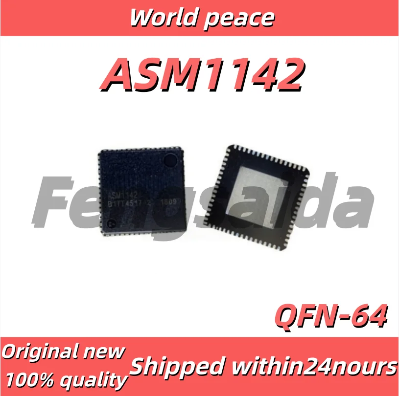 5PCS/100% Brand New Original ASM1142 USB Controller Chip ASMEDIA, Package QFN64 ASM1142