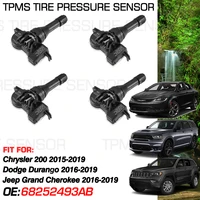 Monitor de presión de neumáticos de coche, accesorio para Chrysler 200 2015-2019 Jeep Grand Cherokee WK2 2016-2019 Dodge Durango 2016-2019 433MHz, 68252493AB