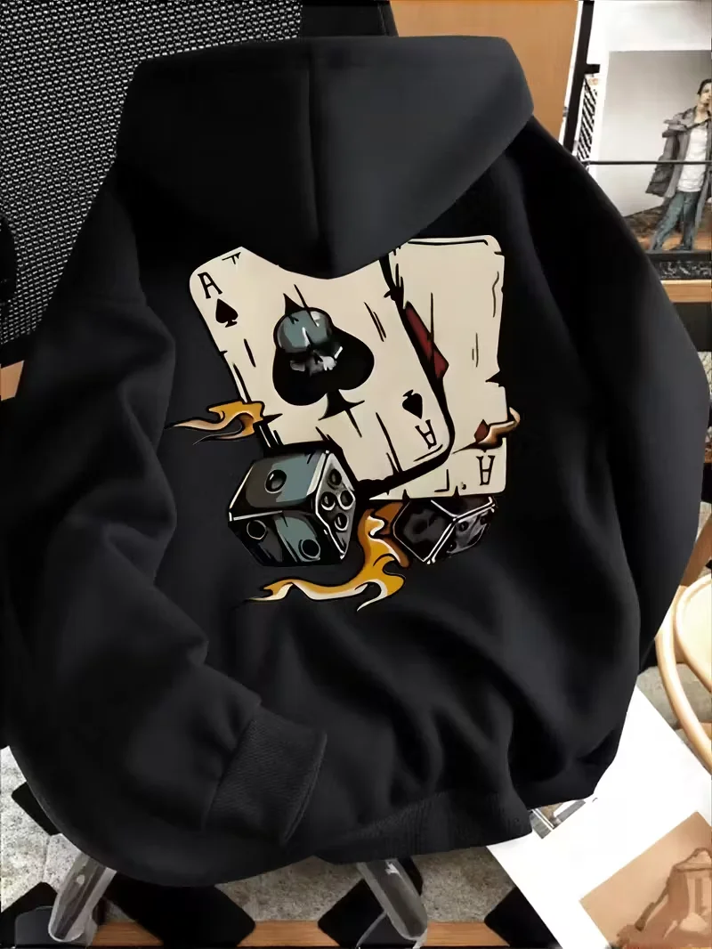 قطعة واحدة من سترة بغطاء للرأس للرجال - بلوفر كاجوال، سويت شيرت شتوي دافئ مريح مناسب للطقس البارد، سترة بغطاء للرأس #1