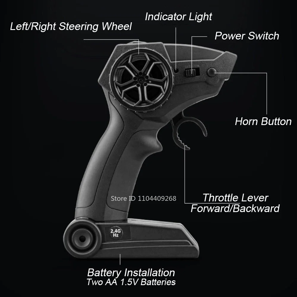 1:24 LX570 Remote Control Car Model Toy Sound Light Multi-directional Driving Metal Diecast Simulation Models Gifts Toys for Kid