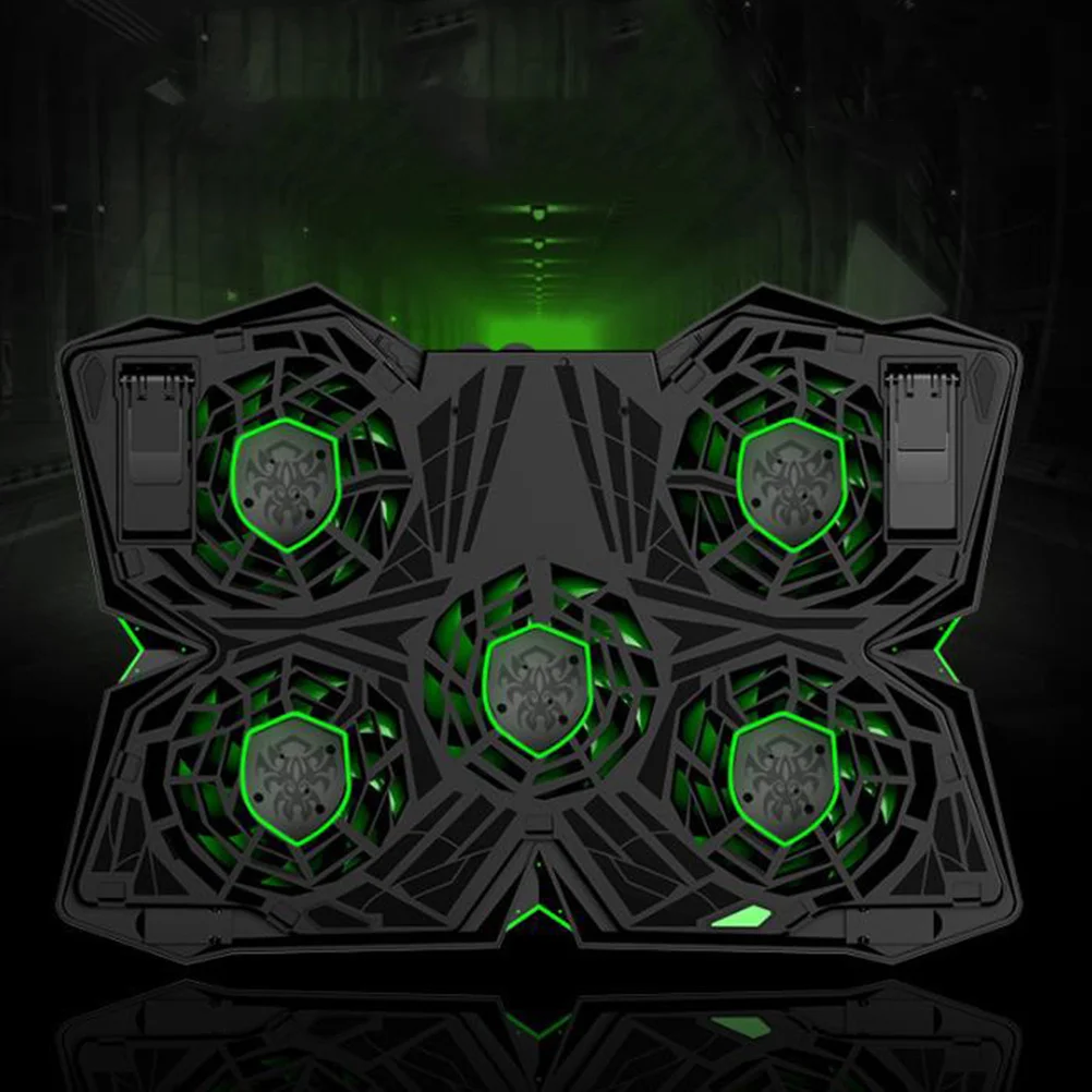 

Laptop Stand Adjustable Height Silicone Aluminium Alloy Anti-Slip Portable Notebook Holder For Home Office School Green