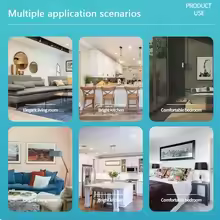 Iluminador E Ventilador De Teto Inteligente Com Controle Remoto, Compatível Com Quarto E Sala.