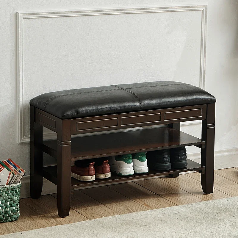 Shoe changing stool light luxury sitting integrated home door bench wearing shoe stool entering the door stool shoe rack i