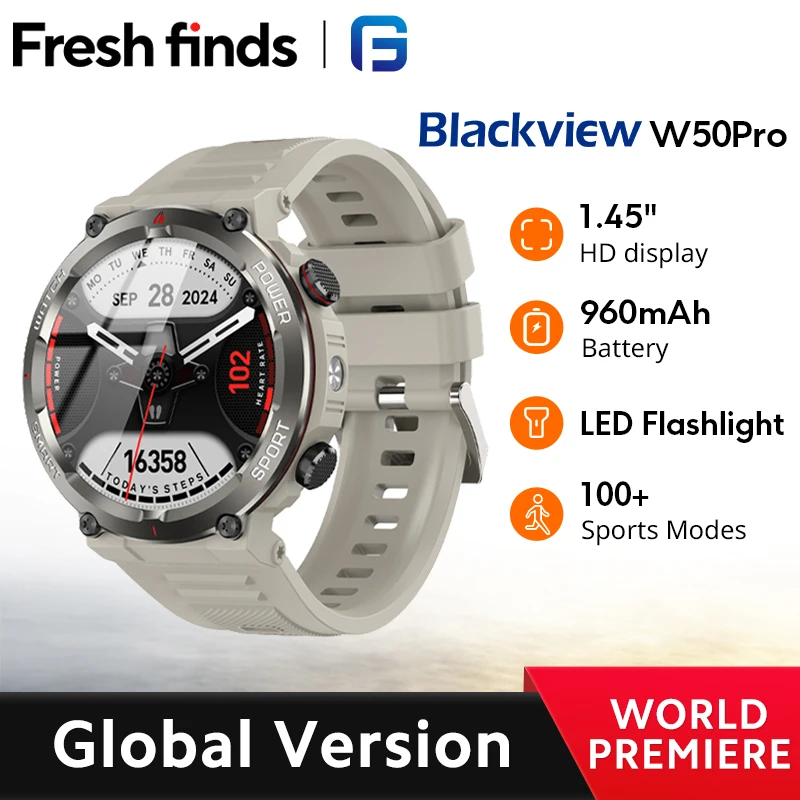 [World Premiere] Blackview W50 Pro Rugged  Smartwatch 1.45