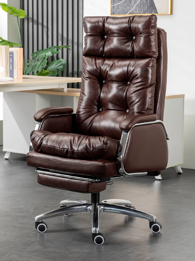 

Luxurious Leather Office Chair Massage Comfort Boss Home Executive Gaming Chair Bedroom Sillas De Oficina Office Furniture LVOC