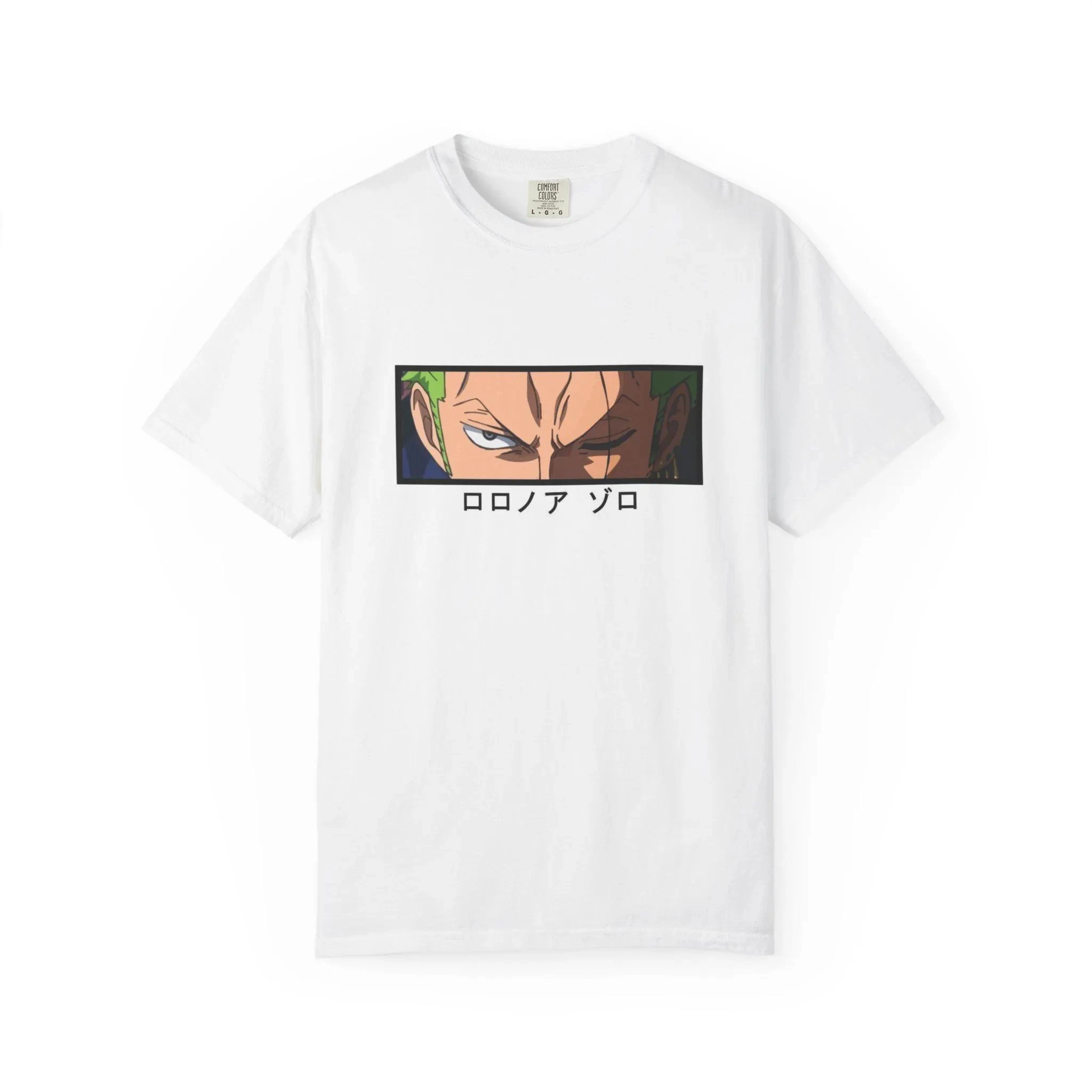 Zoro One Piece Japanese Shirt Pirate Anime Roronoa Zoro Shirt, Kanagawa Wave Hokusai Straw Hat Pirates Manga Shirt Mugiwara Tee