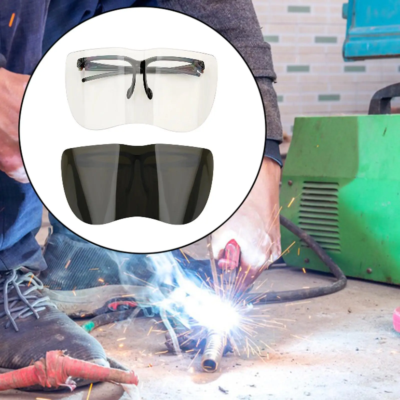 Dustproof Welding Goggles PC Material Eye Protection Welding Equipment Safety Gear for Professional Welder Use