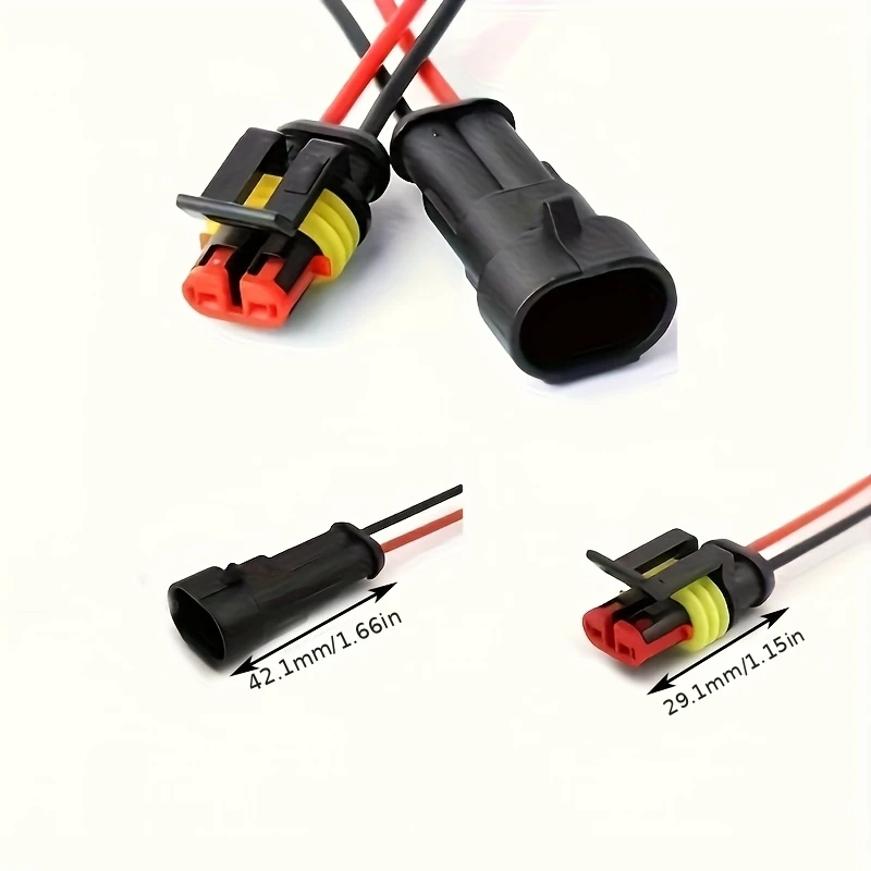 

2 Pin Way Electrical Connector Male Female Plug Socket Quick Disconnect Plug 18AWG Car Wire Quick Disconnect Wire Connectors