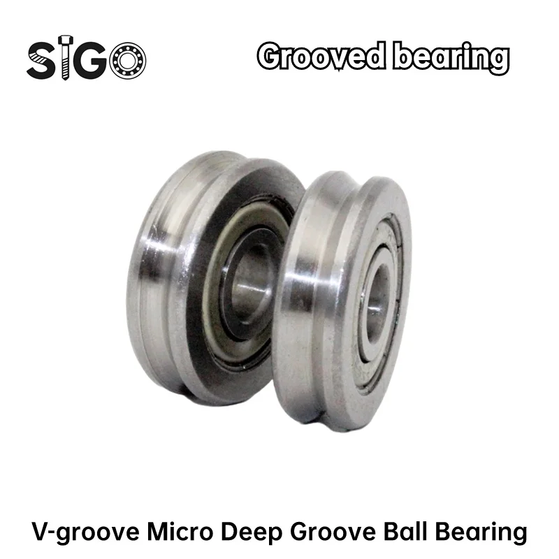 4pcs V 603 604 605 606 607 608 609  V-groove  Spring Machine Line Straightening Bearing with Groove