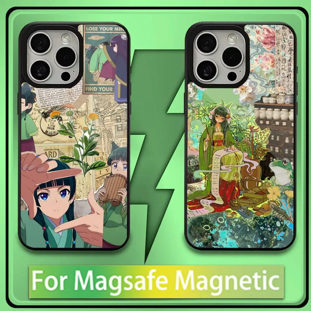 

A-Apothecary D-Diaries Maomao Phone Case For iPhone17,16,15,14,13,12,11,Plus,Pro,Max,Mini Soft Magesafe Magnetic Wireless Charge