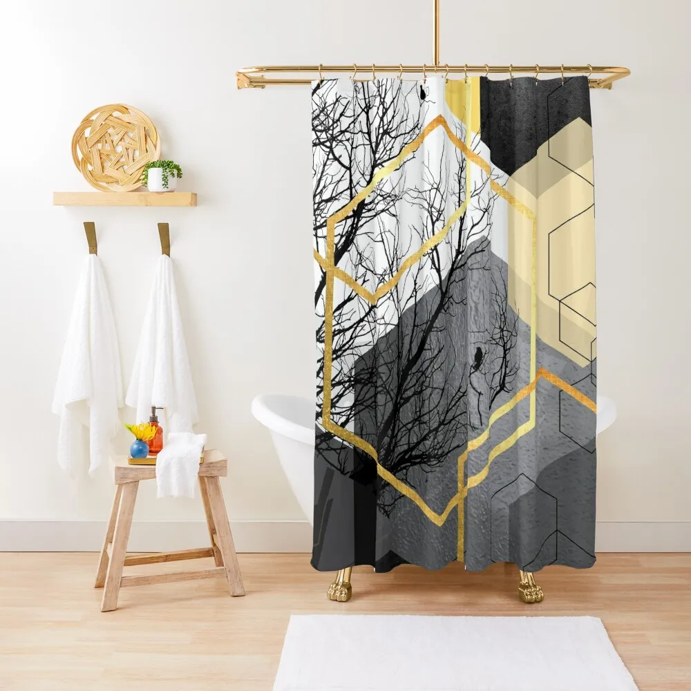 

Digital Landscape Shower Curtain Bathroom Box Bathroom Accessories Modern Accessory Bathrooms For Bathroom Curtain