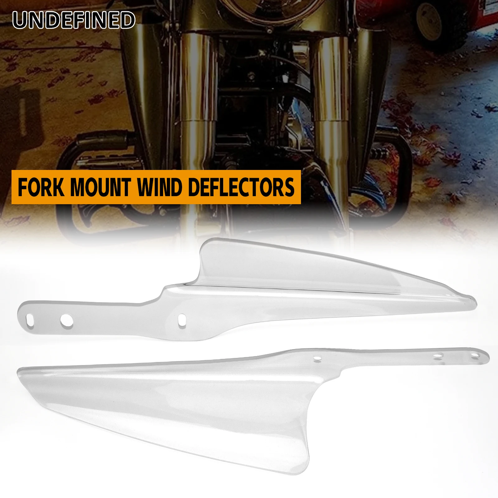 

Motorcycle Acrylic Front Fork Mount Wind Deflectors For Harley Road King FLHR Electra Street Glide FLH FLHX Smoke/Transparent