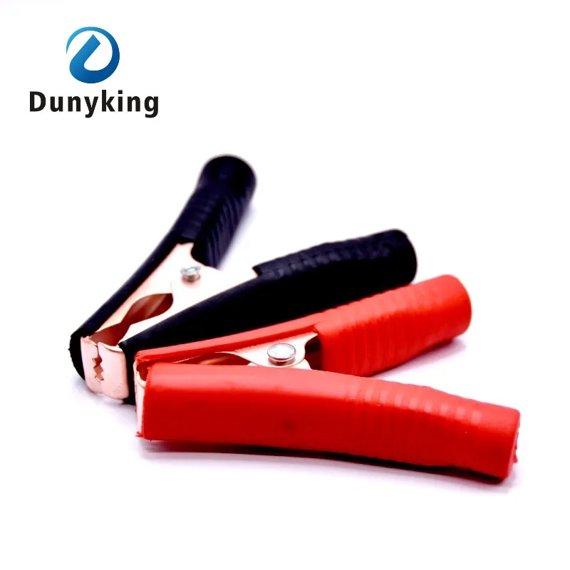 Hot 100A Car Alligator Clips Battery Clamps Crocodile Clip Red Black Positive Negative 90mm length Red Black