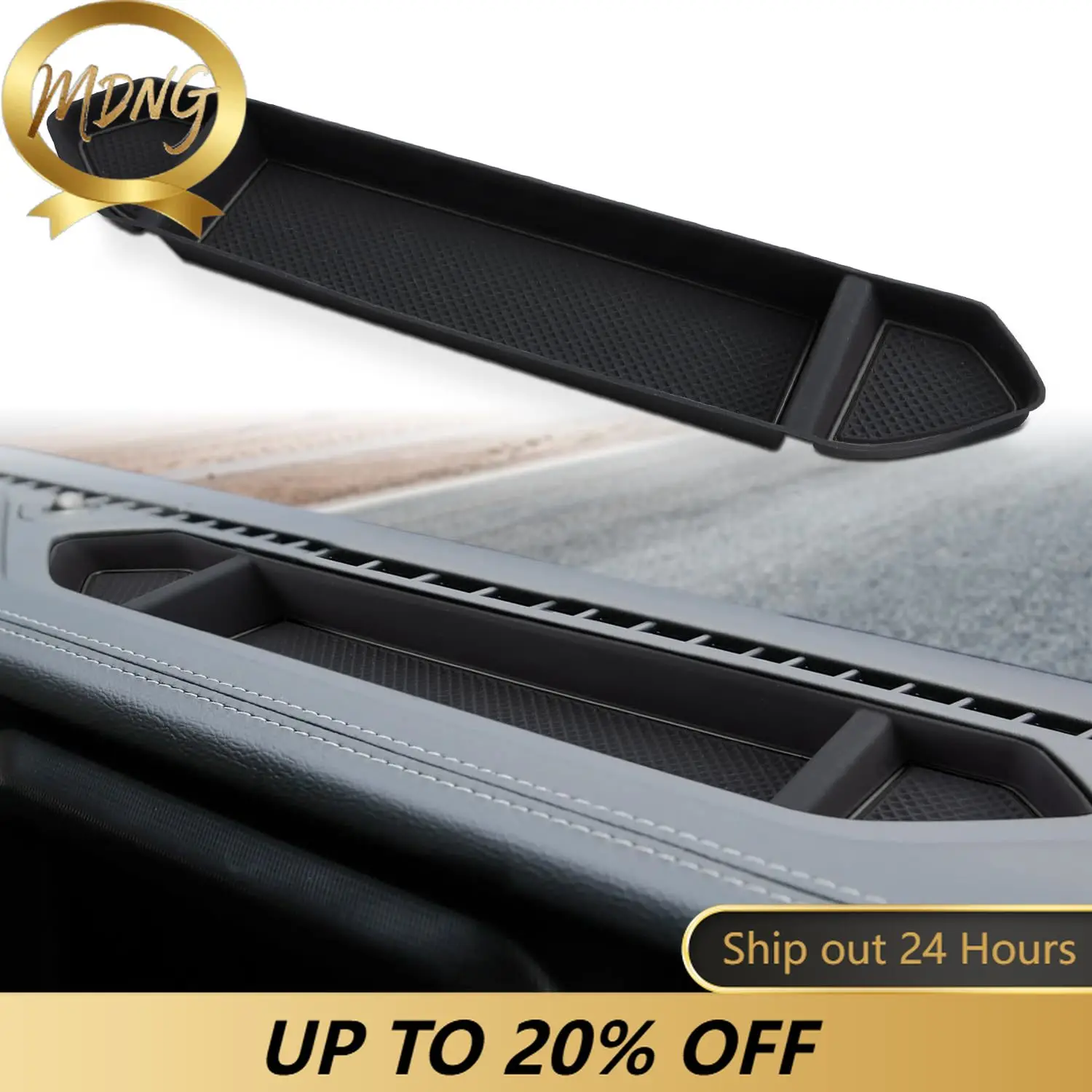 Silicone Storage Tray Mat for 2018-2023 Wrangler JL JLU 2020-2023 Gladiator JT Accessory Center Console Mat Car Interior