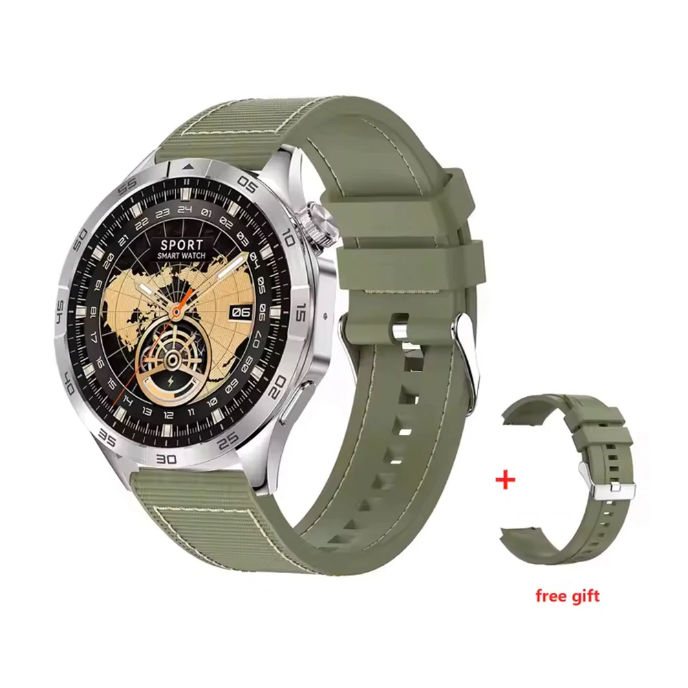 TJXL-HK4 Relojes ساعة ذكية 1.43 "AMOLED NFC مقاوم للماء AI صوت الرياضة المقتفي اللياقة البدنية شحن لاسلكي ساعة ذكية للرجال 202