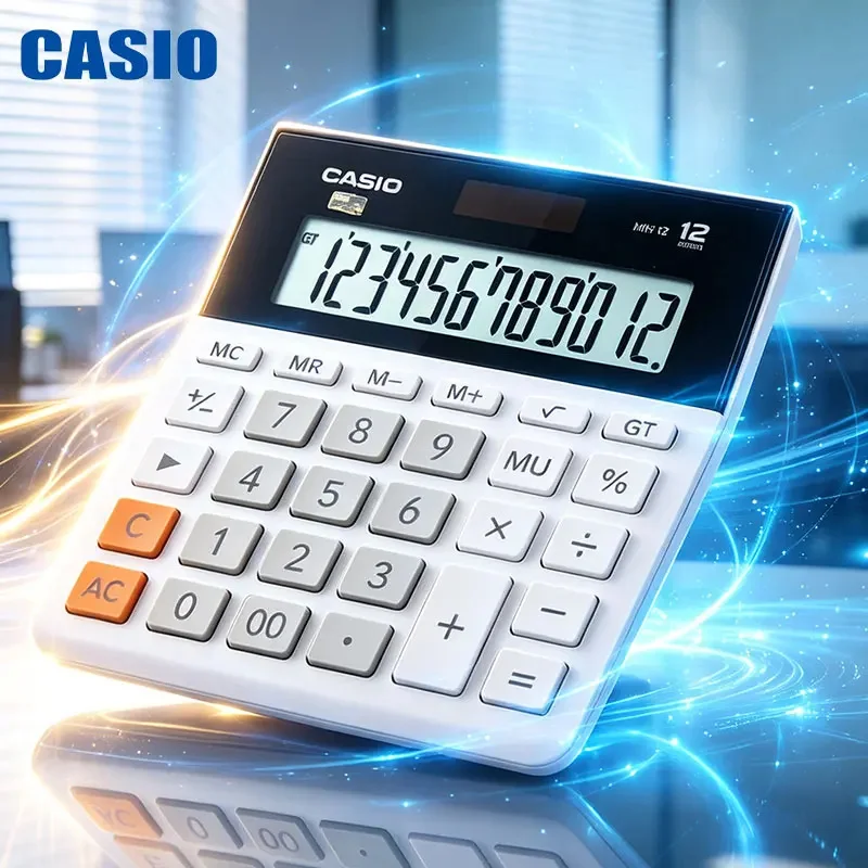 Casio Wear Resistant Calculator MH12/DH12/DH14/MX12B/MX120B/AX12B/AX120B, for finance work and daily store bookkeeping