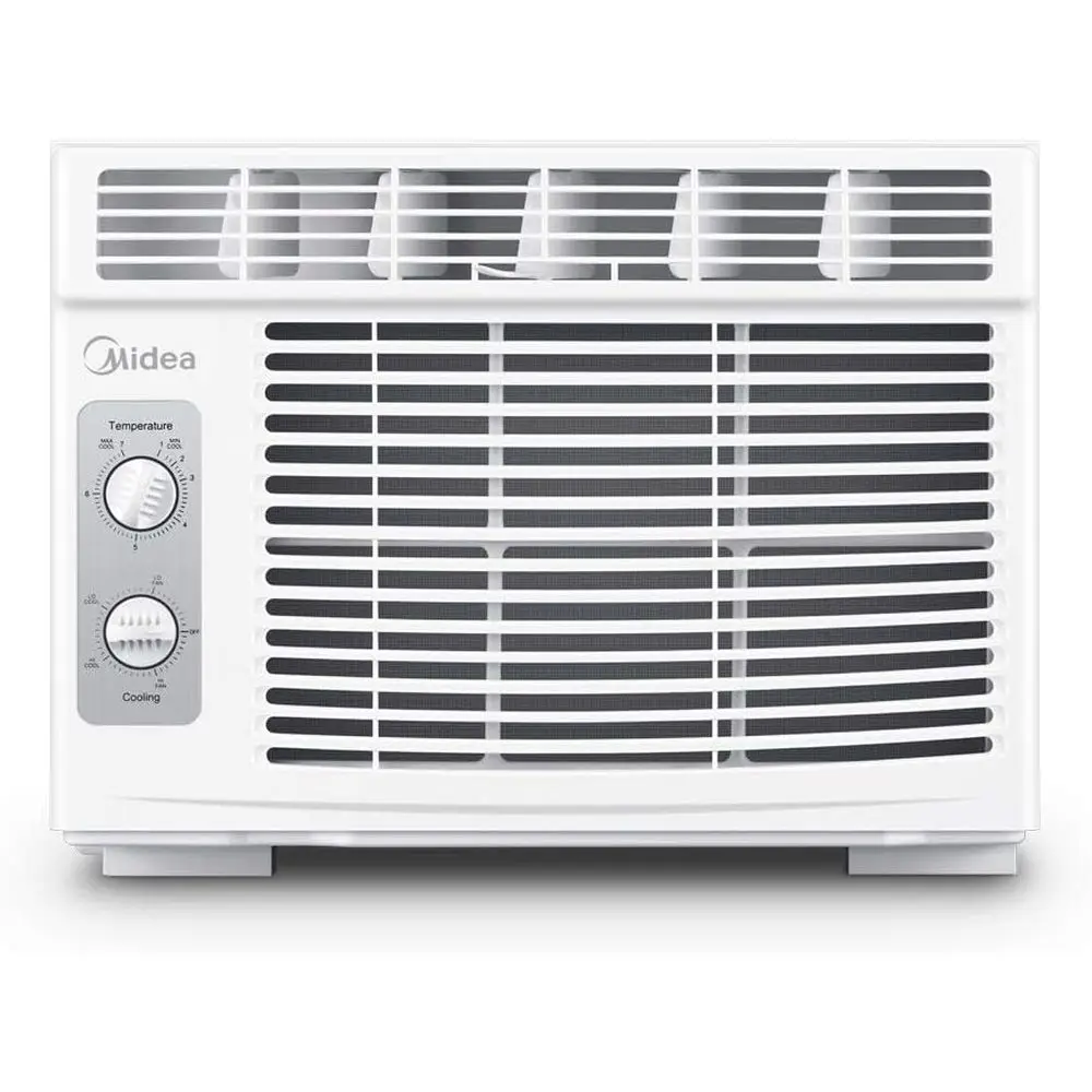 

Compact 150 Sq. Ft. Window AC with Mechanical Controls and Washable Filter for Small Spaces