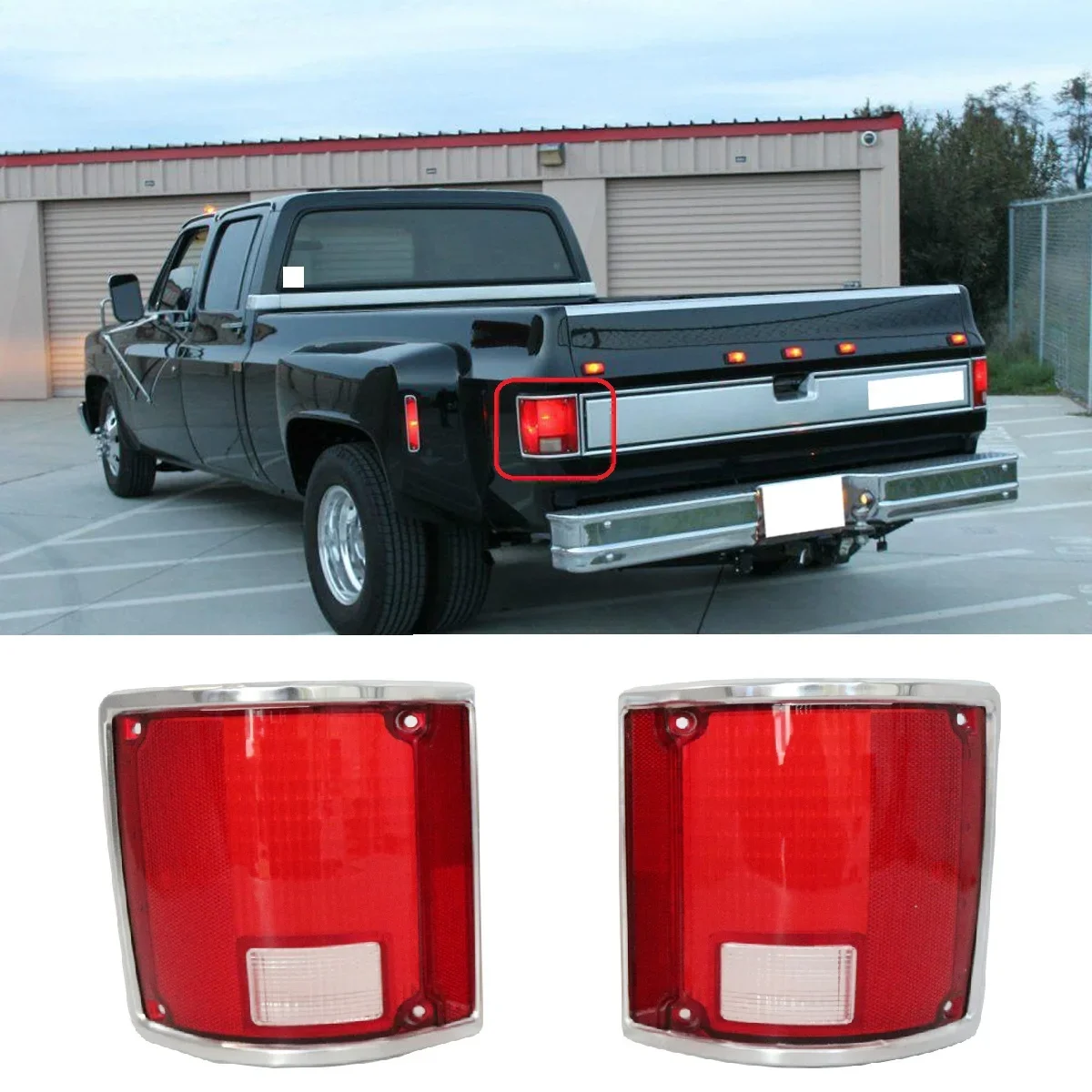 Rear Stop Light Tail Light Brake Light for Chevrolet C10 CMC 1973 1974 1975 1976 1977 1978 1979 1980-1991