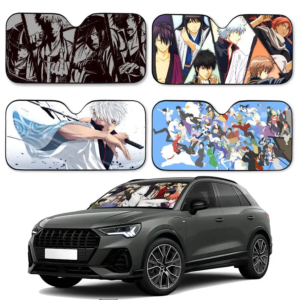 Anime G Gintama parasol de coche cubiertas de parasol de coche cubierta Universal parabrisas visera plegable