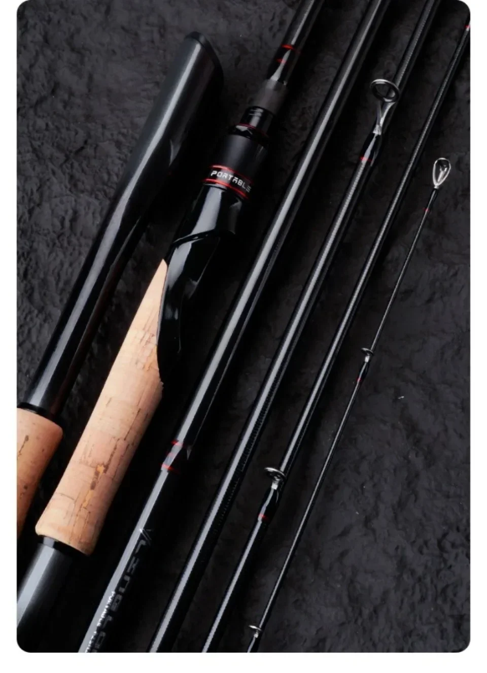 1,98 m 2,28 m Locken Angelrute Fuji Ring 40T Höhe Carbon Fiber Spinning Casting Angelrute Köder Gewicht 5-28g Reise Angelrute – Detail 11