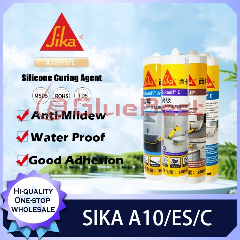 Sika A10/ES/C Curing Agent Waterproof Anti-Mold Solution for Kitchen Bathroom Windows Toilet Base Sealing Original Product