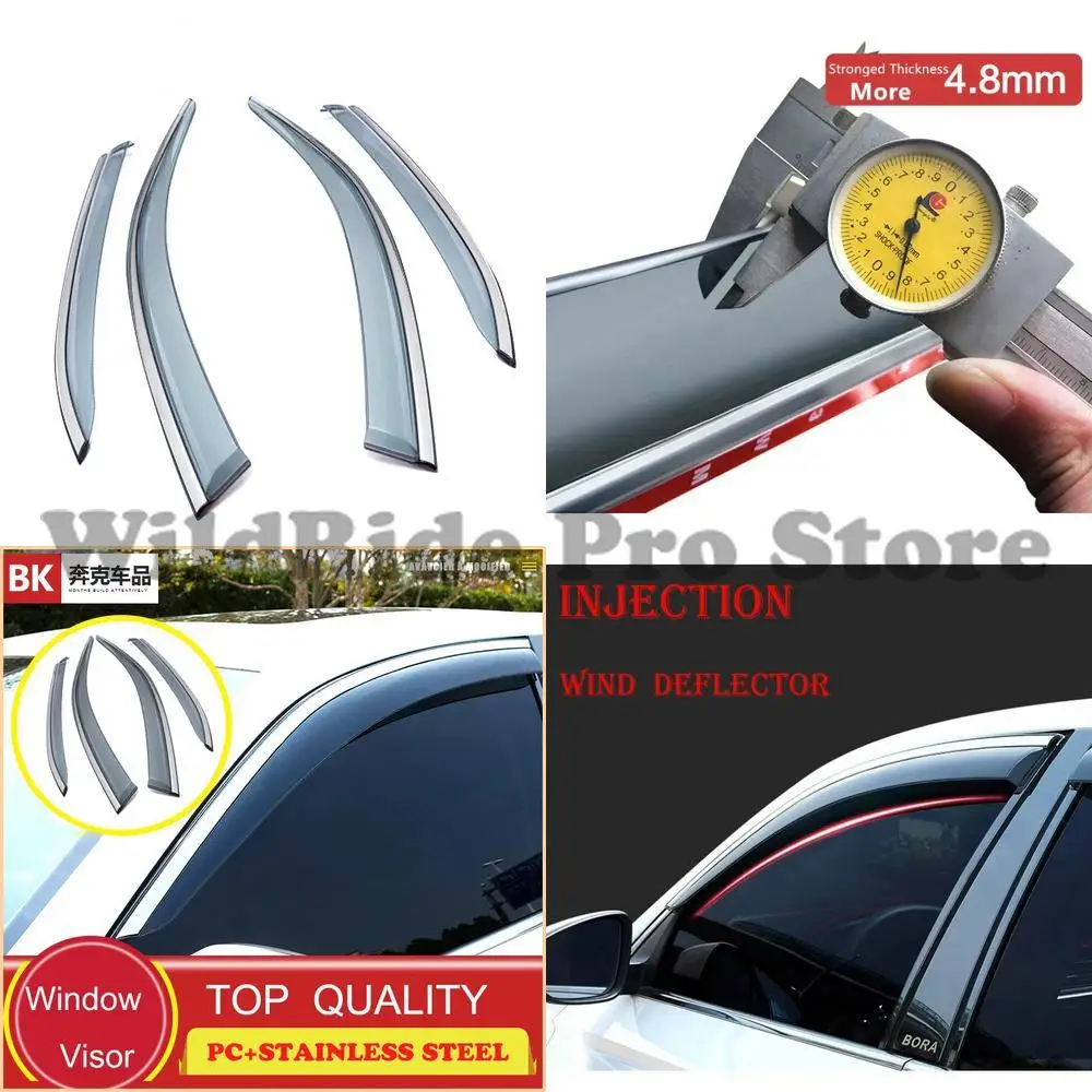 

1 set Windshield Sun Visor Vent Shade for Audi A3 Hatchback 2021 2022 Rain Wind Deflector Window Sun Shade Car Side Window Defle