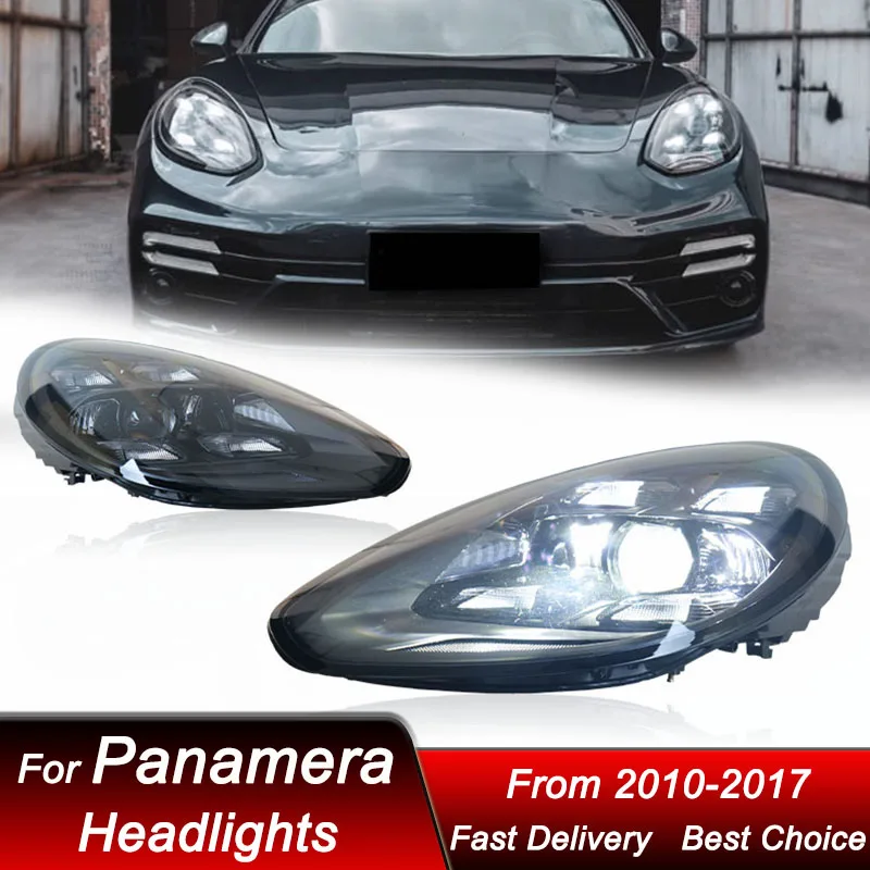 

Pop Car Headlights For Porsche Panamera 970.2 2010-2017 To 971 Style Full LED Auto Headlamp Assembly Projector Lens Accessories