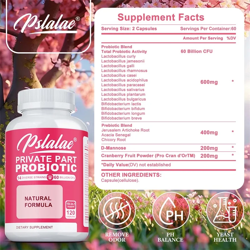 بروبيوتيك الأجزاء الخاصة - إزالة الروائح، وضبط درجة الحموضة، والحفاظ على صحة الخميرة وتوازن البكتيريا