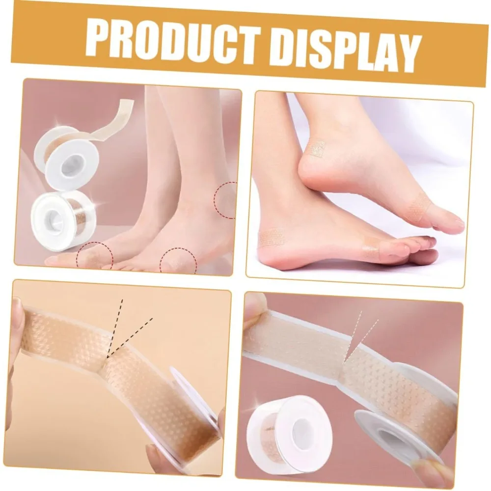 1Roll Heel Cushion Stickers Wear Transparent Heel Protectors Comfortable Foot Grips for Blister Prevention Foot Protection
