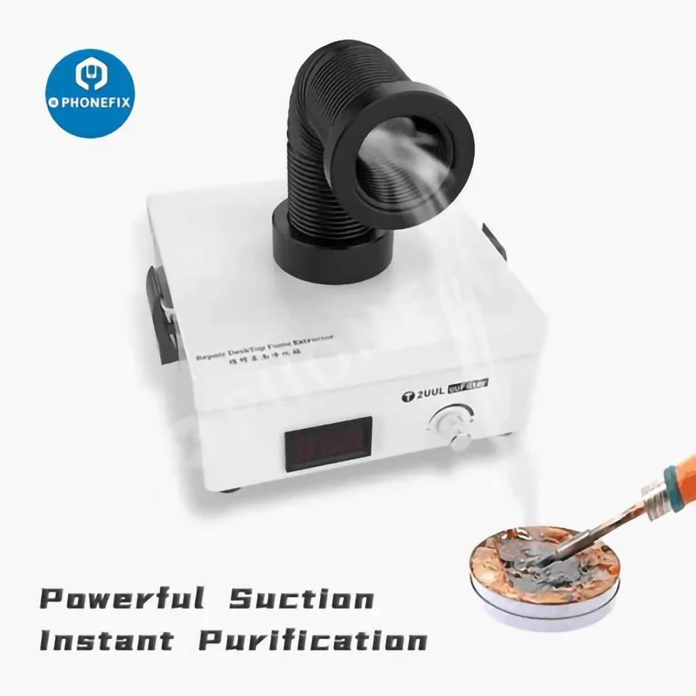 2UUL Mini Desktop estrattore di fumi marcatura Laser purificatore assorbente di fumo saldatura purificazione del fumo detergente filtro riparazione