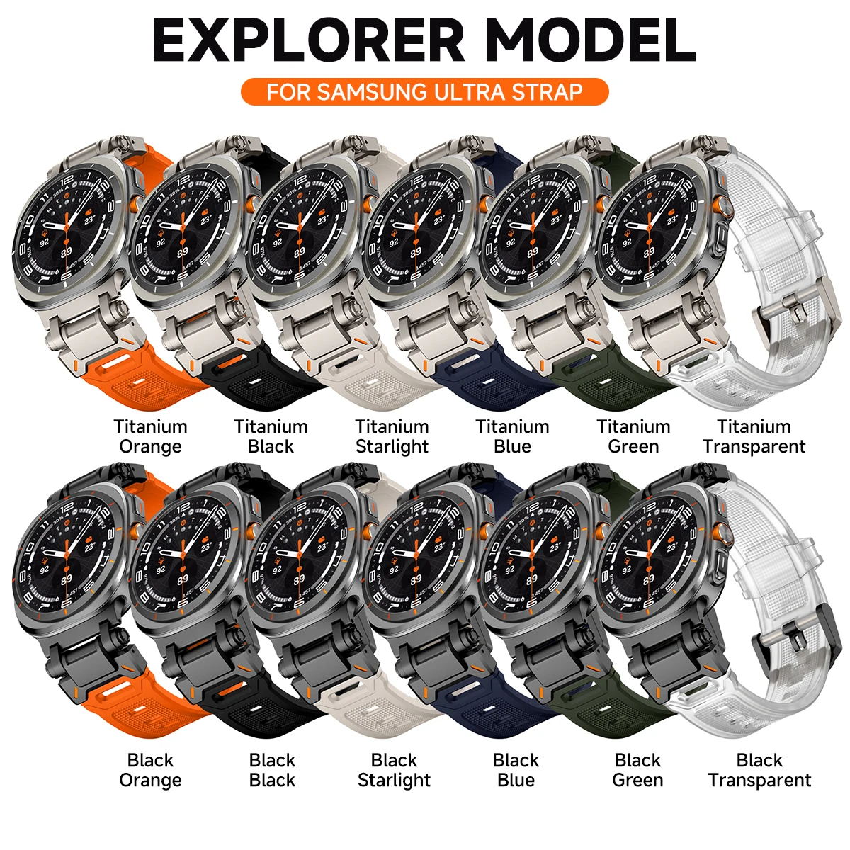 Sports Strap for Samsung Galaxy Watch Ultra 2 2026 47mm Silicone Band Bracelet Watchband for Galaxy Watch 7 Ultra 47mm Wristband