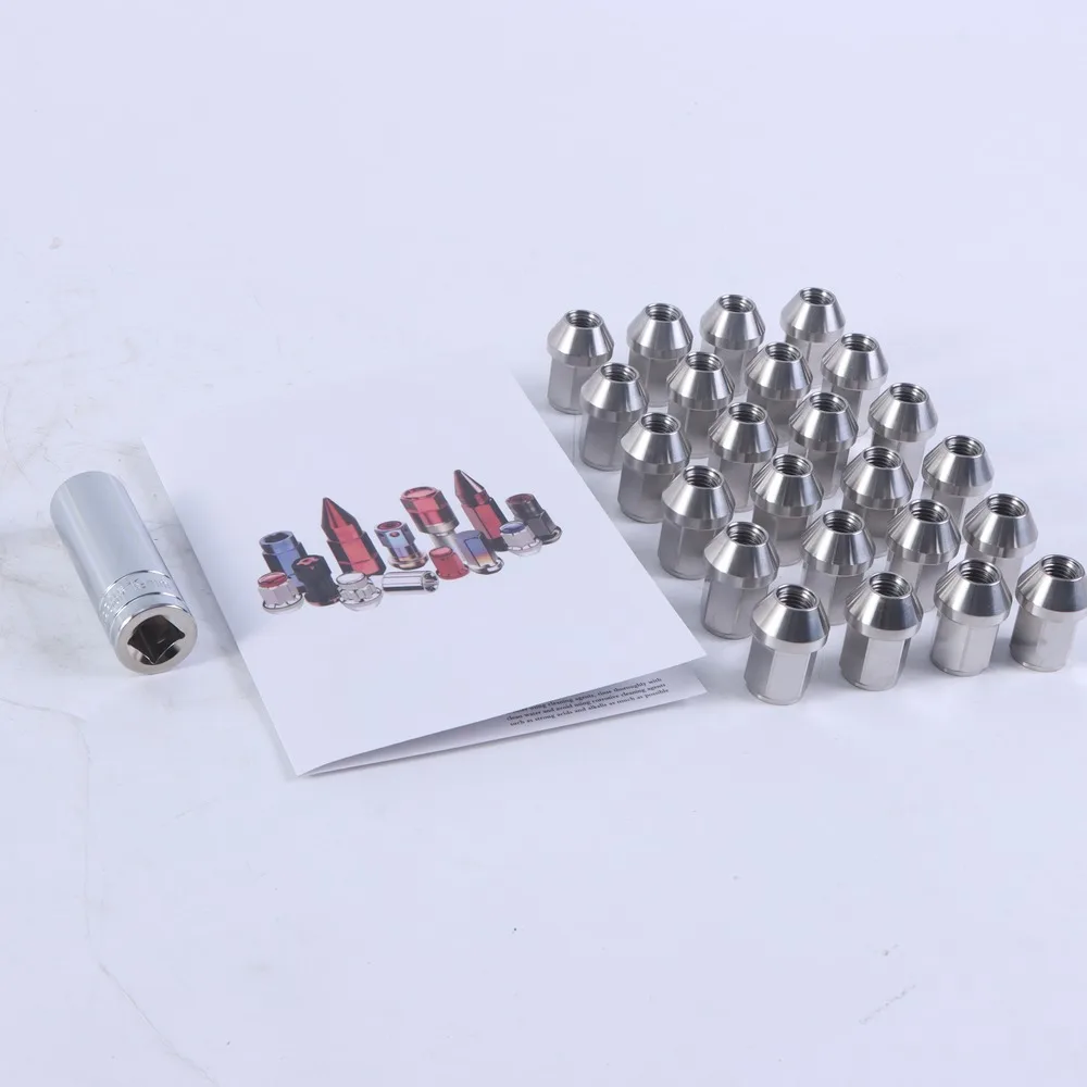 24Pcs M12x1.5 Lug Nuts Wheel Nuts Hex 19mm Length 35mm For Elantra Avante Accent Grandeur Azera Impala Equinox Cruze Creta S10