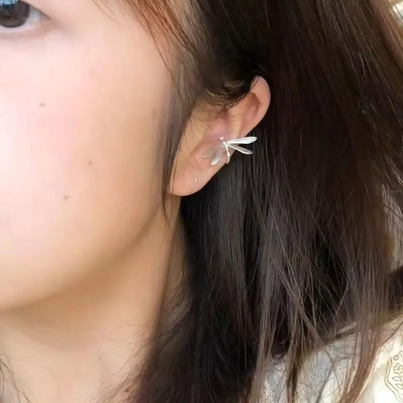 Dragonflies Ear Accessory Autumn Winter Collection Alloy Craftsmanship Ear Bone Earrings Accessories Gift For Her