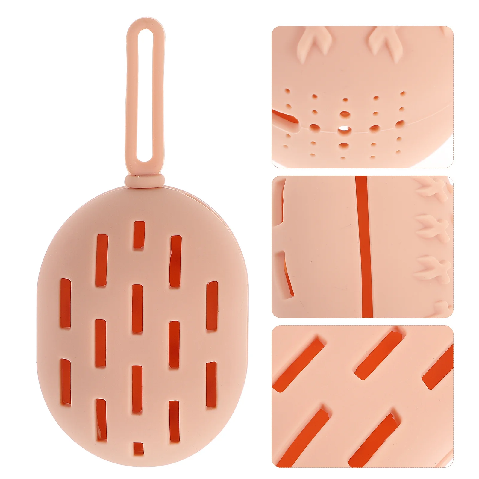 Caja de esponja de maquillaje de silicona, diseño transpirable, soporte ligero para esponja de belleza, estuche de almacenamiento para licuadora de maquillaje de viaje