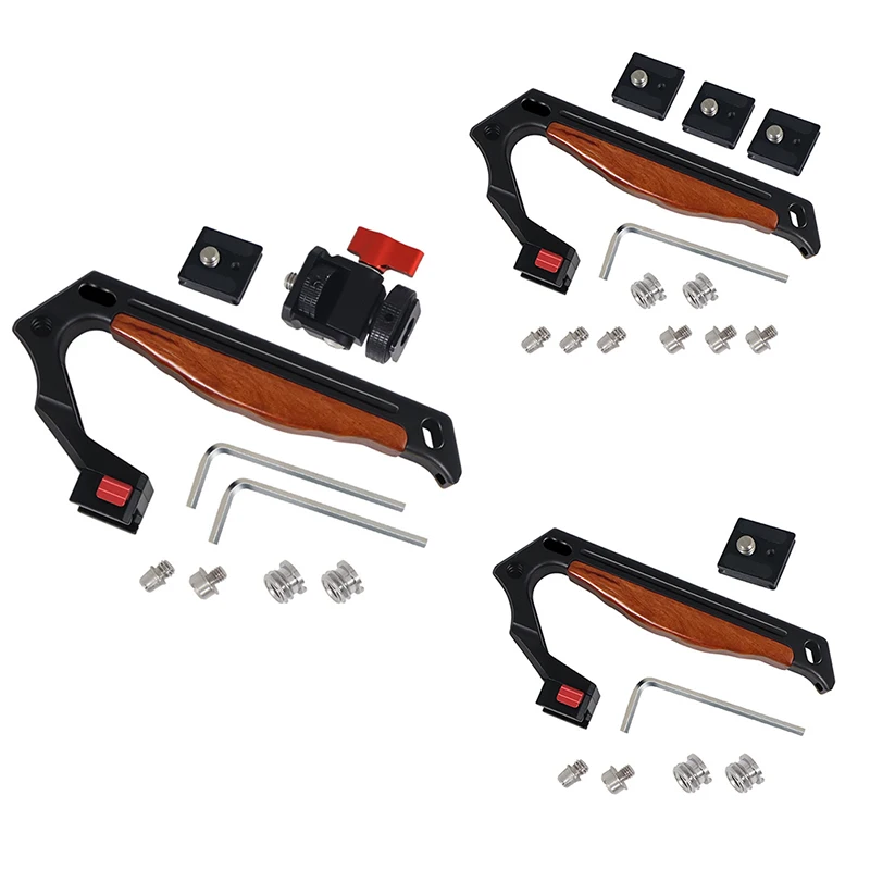 Poignée de transport supérieure pour photographie, poignée de pot en bois, positionnement 1/4 Ale, 6 000 poignées, universel, C, 1 ensemble