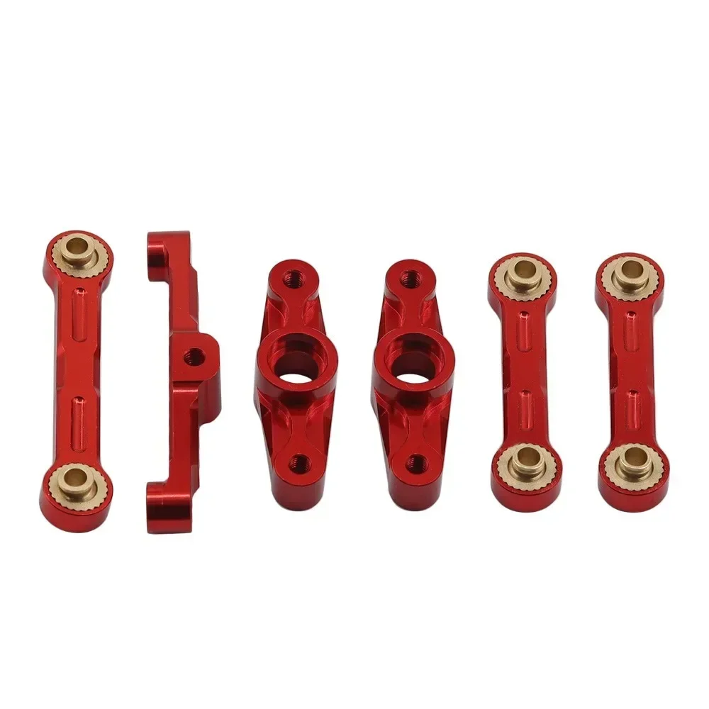 Manovella in metallo Braccio sterzo con set di montaggio sterzo a ponte per Tamiya TT02 TT-02 TT02D 1/10 RC Auto Parti di aggiornamento Accessori