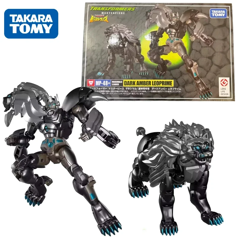 In Stock Takara Tomy Transformers MP Series Special Edition MP-48+ Dark Amber Lion Pillar Robot Anime Action Model ToysGift Doll