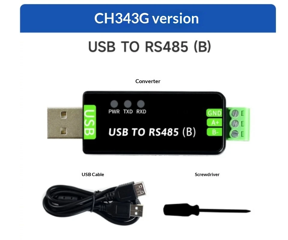 Industrial USB to RS485 Serial Communication Converter Isolated Signal Transmission Circuit Adapter Module