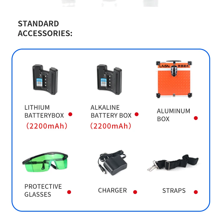 Laisai LSG649SPD-3 Blue and Green Rotary Level 360 Instrument Level  for Engineering Surveying and Mapping