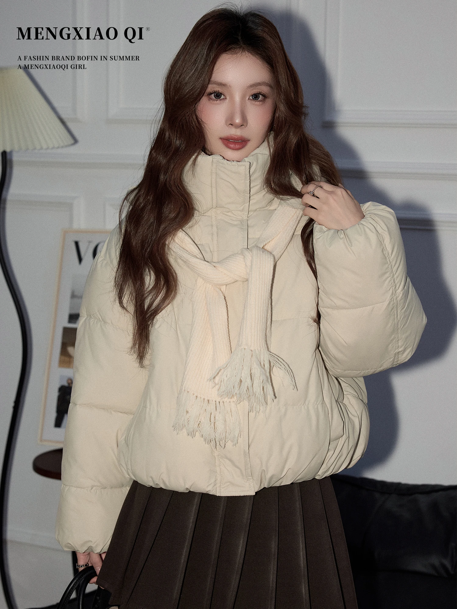 

Meng Xiaoqi Women's Cotton Jaet Winter Thiened Warm Hooded ort Outerwear Netie Unique Design Autumn Winter New Sle