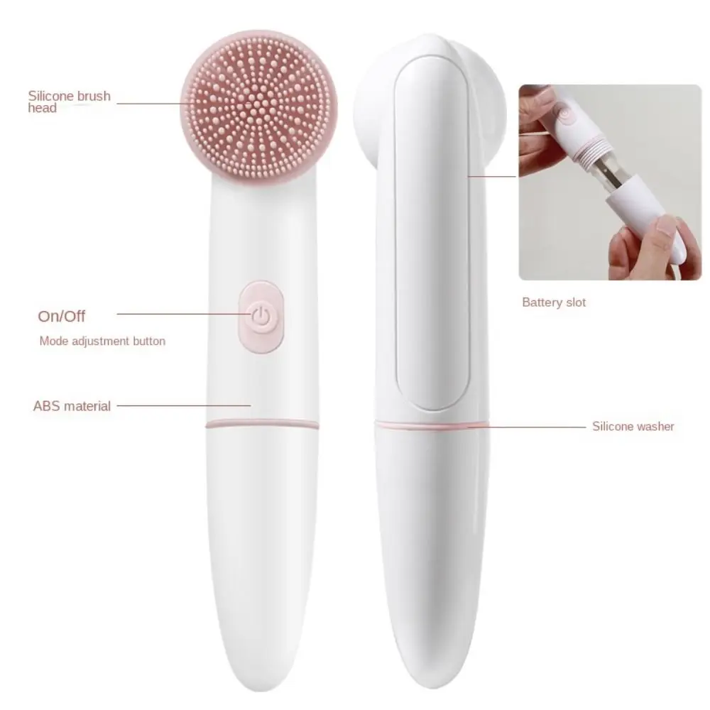 Waterproof Electric Facial Cleanser Two Modes Two-in-one Vibrating Cleansing Brush Blackhead Remover Skin Care