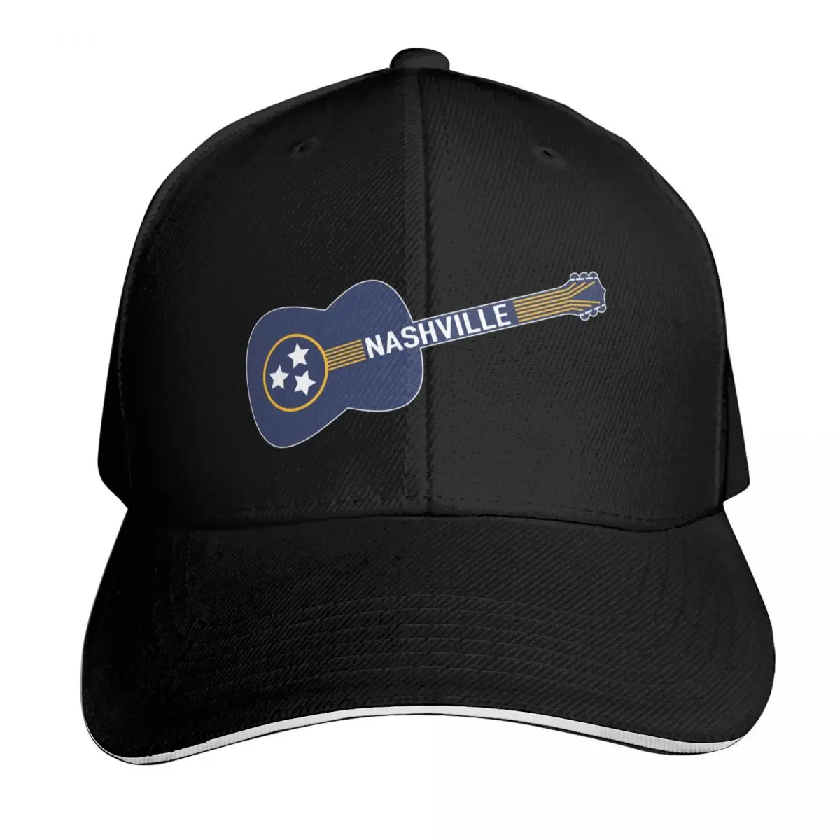 

Nashville Guitar Baseball Cap designer cap derby hat Fishing cap Sunhat Male Women's