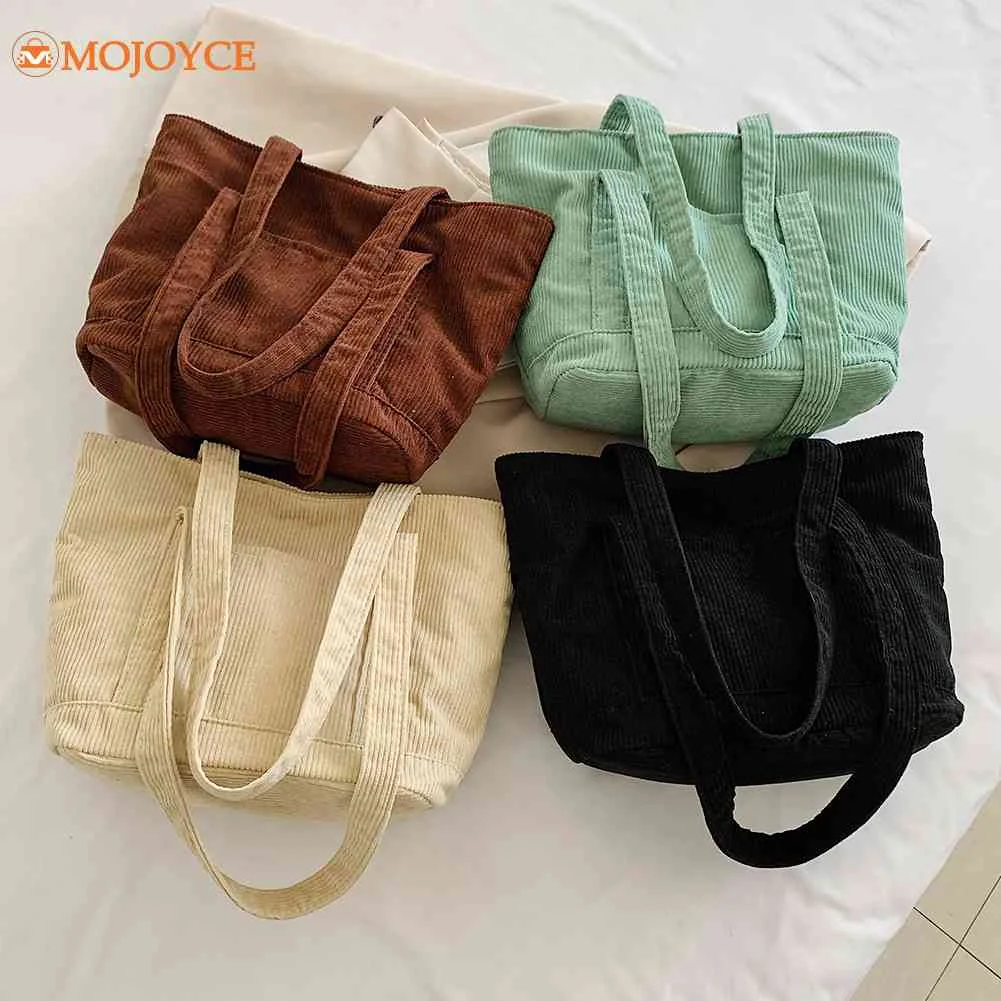 

Corduroy Casual Women's Tote Shoulder Bag Retro Canvas Crossbody Bags for Women 2023 Cotton Handbags Luxury Designer Armpit Bags
