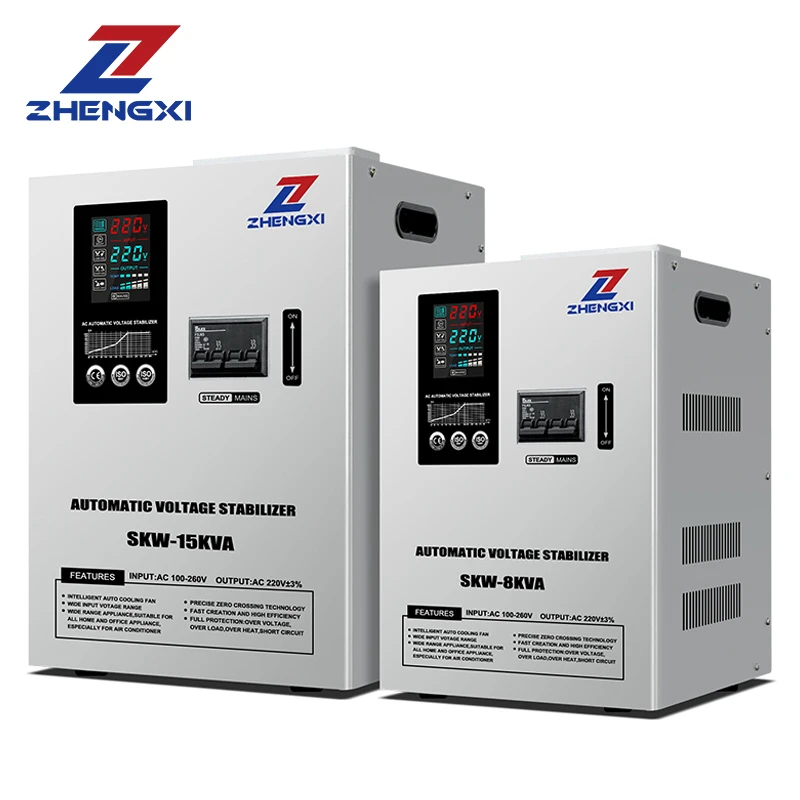 Single Phase Svc 5kva 10kva 15kva 120v 220v 230v Copper Servo Motor Automatic Voltage Regulator Stabilizer