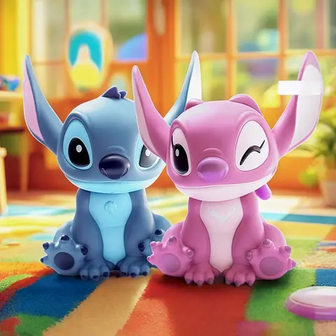 [Disponibile] Nuovo mini salvadanaio ufficiale in vinile Stitch & Angel - Simpatica figura da collezione e idea regalo per decorazioni da scrivania